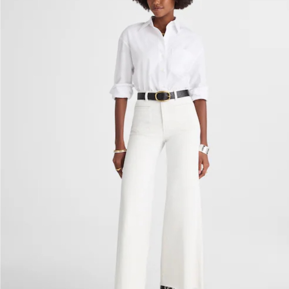 Madewell Classic White Jeans